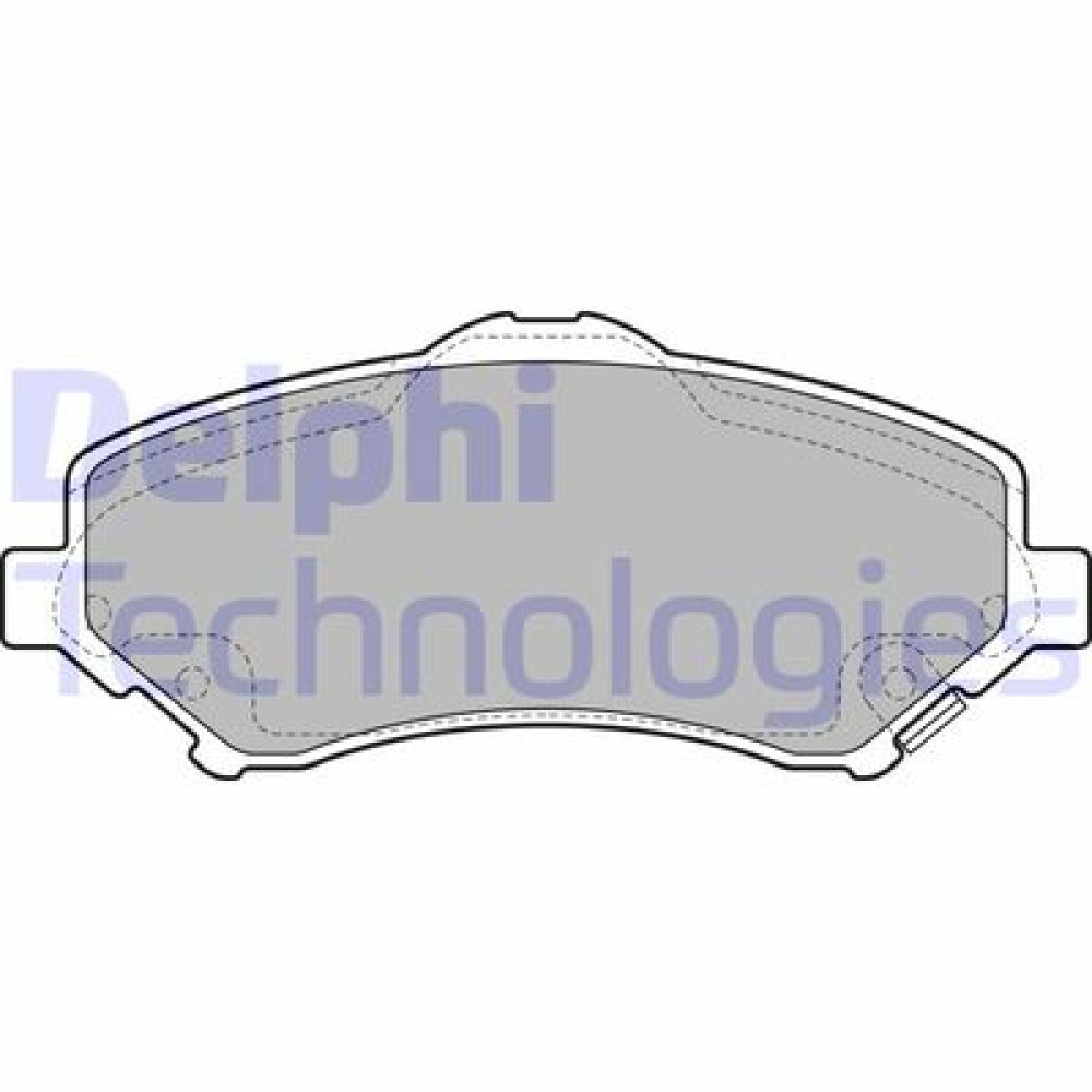 Комплект гальмівних колодок з 4 шт. дисків DELPHI lp2143