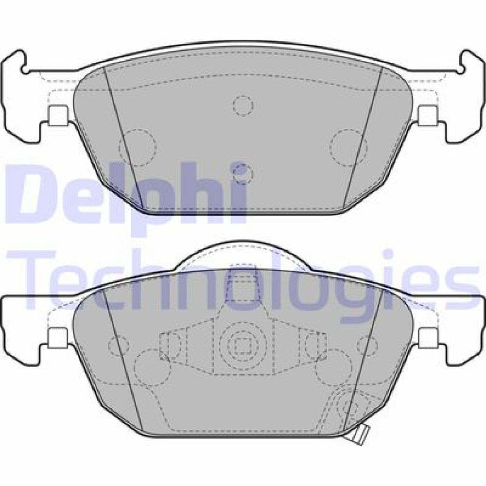 Комплект тормозных колодок из 4 шт. дисков DELPHI lp2144