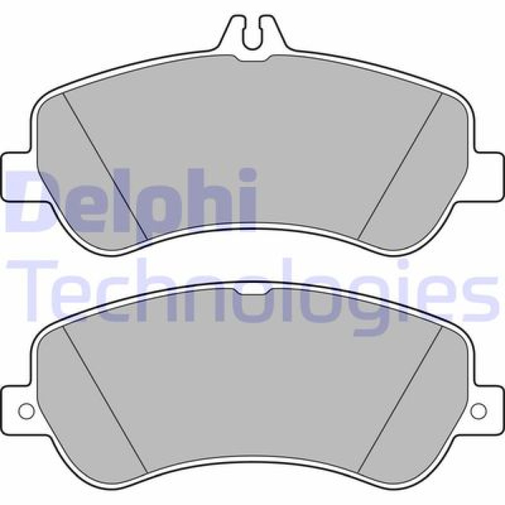 Комплект гальмівних колодок з 4 шт. дисків DELPHI lp2146