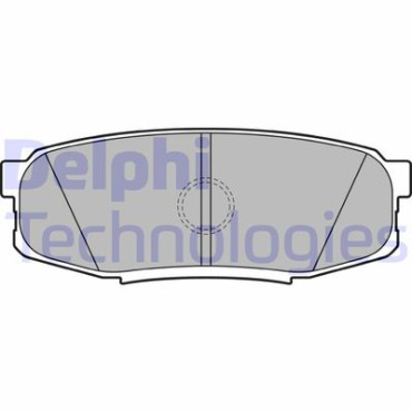 Комплект гальмівних колодок з 4 шт. дисків DELPHI lp2154