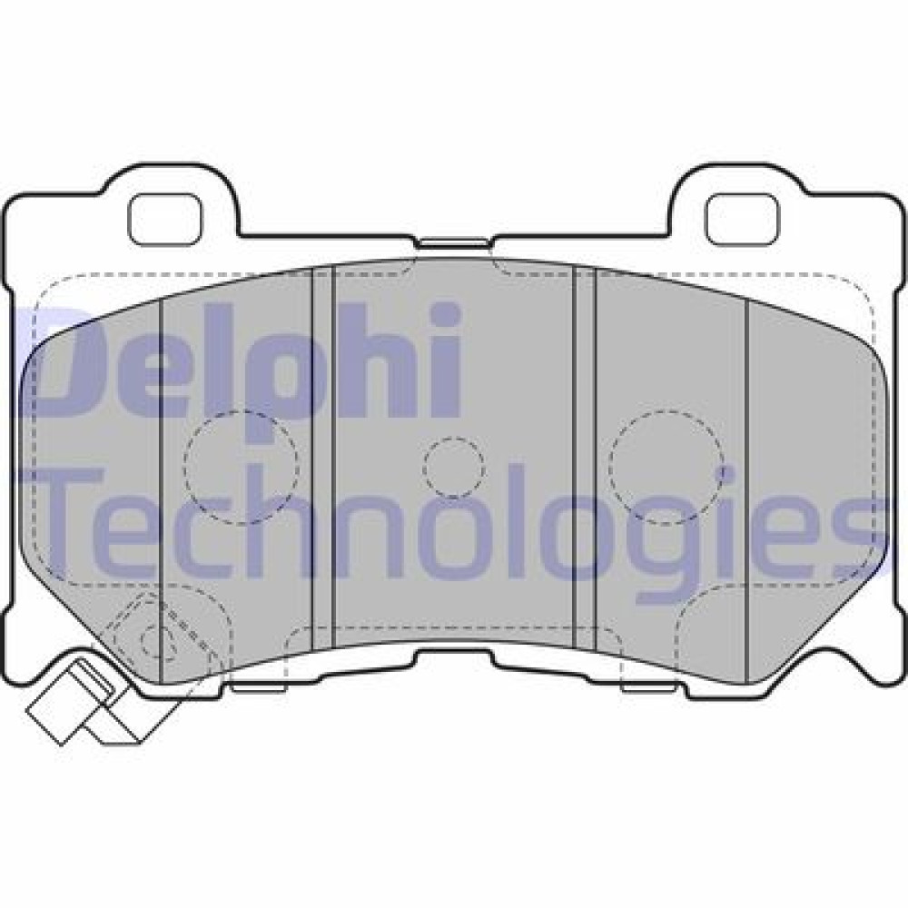 Комплект гальмівних колодок з 4 шт. дисків DELPHI lp2156