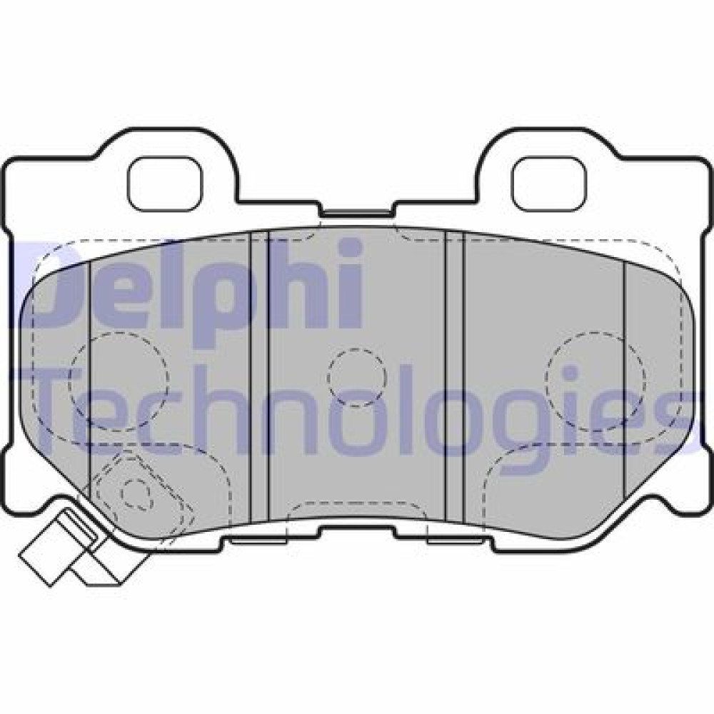 Комплект тормозных колодок из 4 шт. дисков DELPHI lp2157