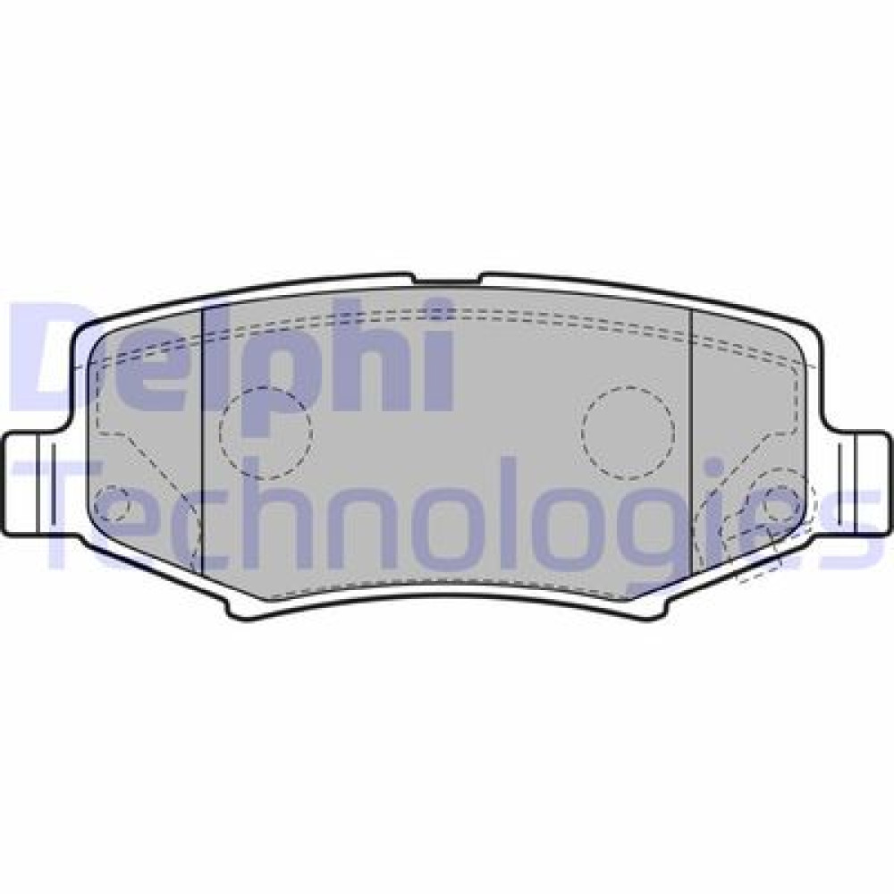 Комплект тормозных колодок DELPHI lp2172