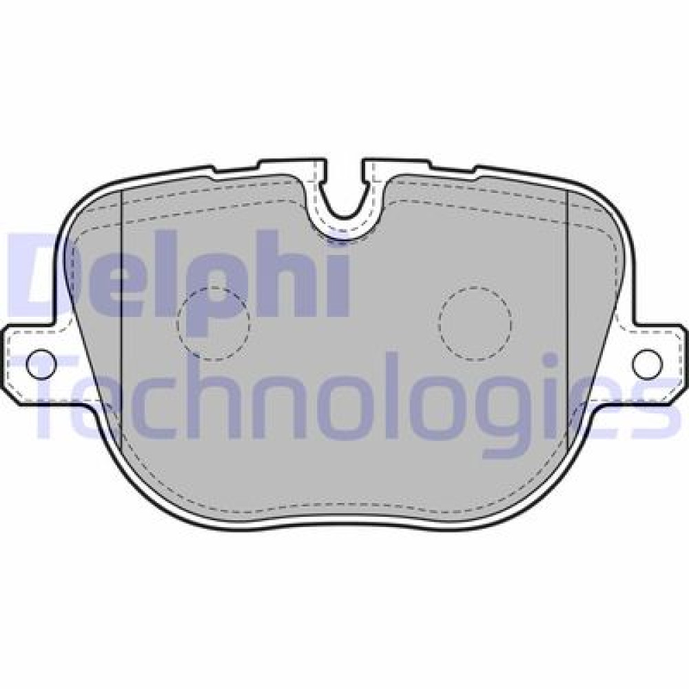 Комплект тормозных колодок из 4 шт. дисков DELPHI lp2175