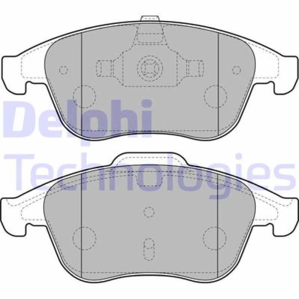 Комплект тормозных колодок из 4 шт. дисков DELPHI lp2181