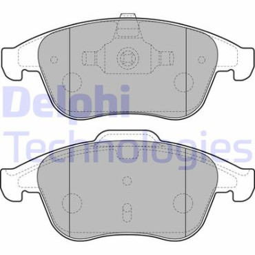 Комплект гальмівних колодок з 4 шт. дисків DELPHI lp2181