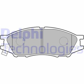 Комплект гальмівних колодок з 4 шт. дисків DELPHI lp2184