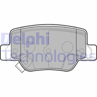 Комплект тормозных колодок из 4 шт. дисков DELPHI lp2193