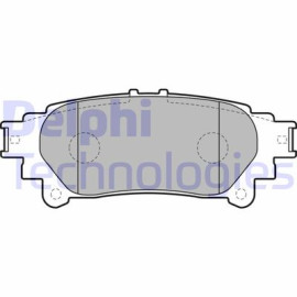 Комплект тормозных колодок из 4 шт. дисков DELPHI lp2196