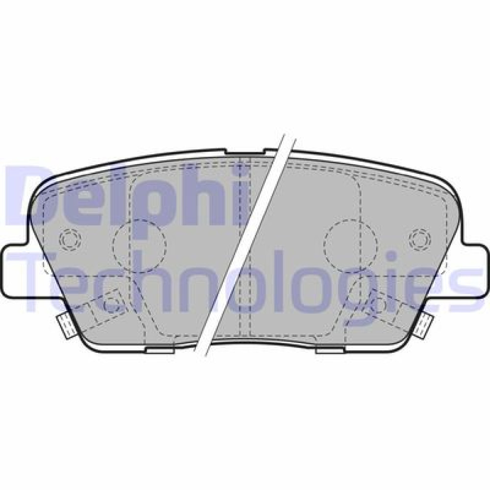 Комплект тормозных колодок из 4 шт. дисков DELPHI lp2202