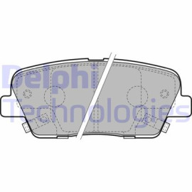 DELPHI lp2202 Комплект гальмівних колодок з 4 шт. дисків DELPHI lp2202