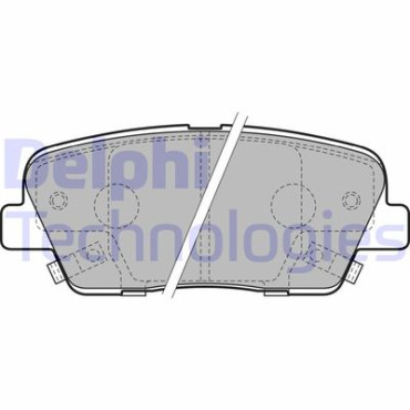 Комплект тормозных колодок из 4 шт. дисков DELPHI lp2202