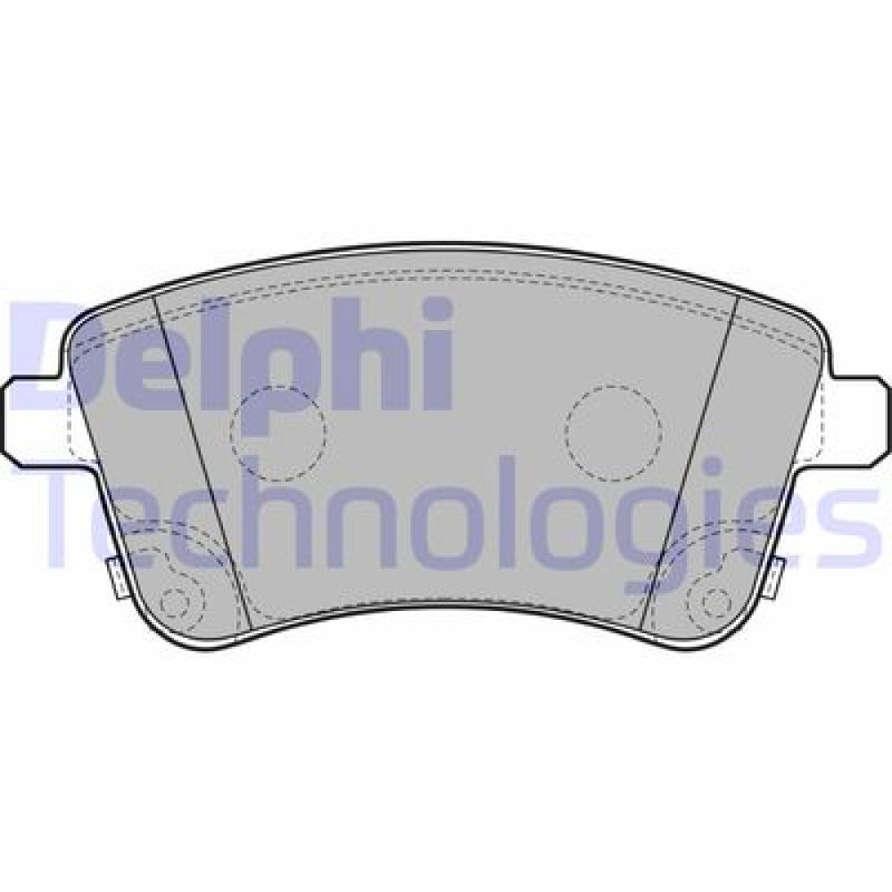 Комплект гальмівних колодок з 4 шт. дисків DELPHI lp2203