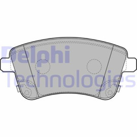 Комплект гальмівних колодок з 4 шт. дисків DELPHI lp2203