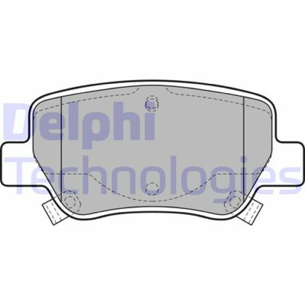 Комплект тормозных колодок из 4 шт. дисков DELPHI lp2206