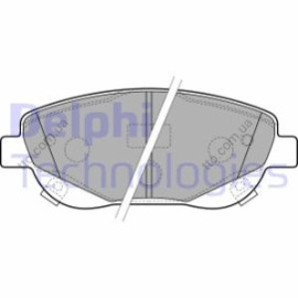 Комплект гальмівних колодок з 4 шт. дисків DELPHI lp2207
