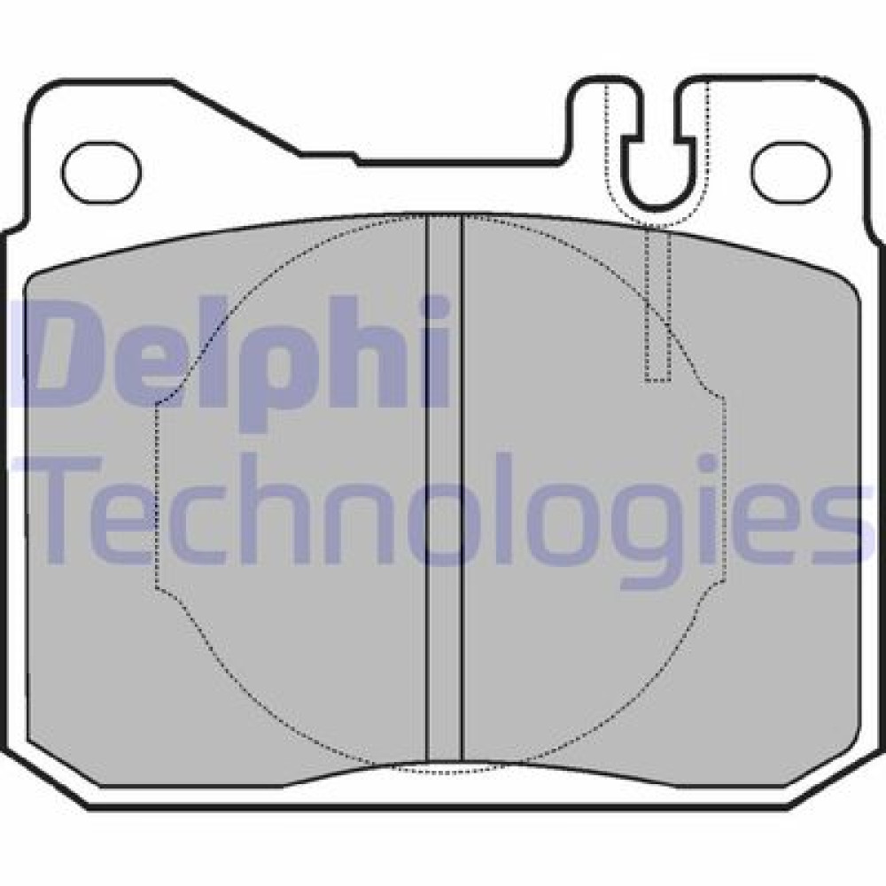 Комплект гальмівних колодок з 4 шт. дисків DELPHI lp221