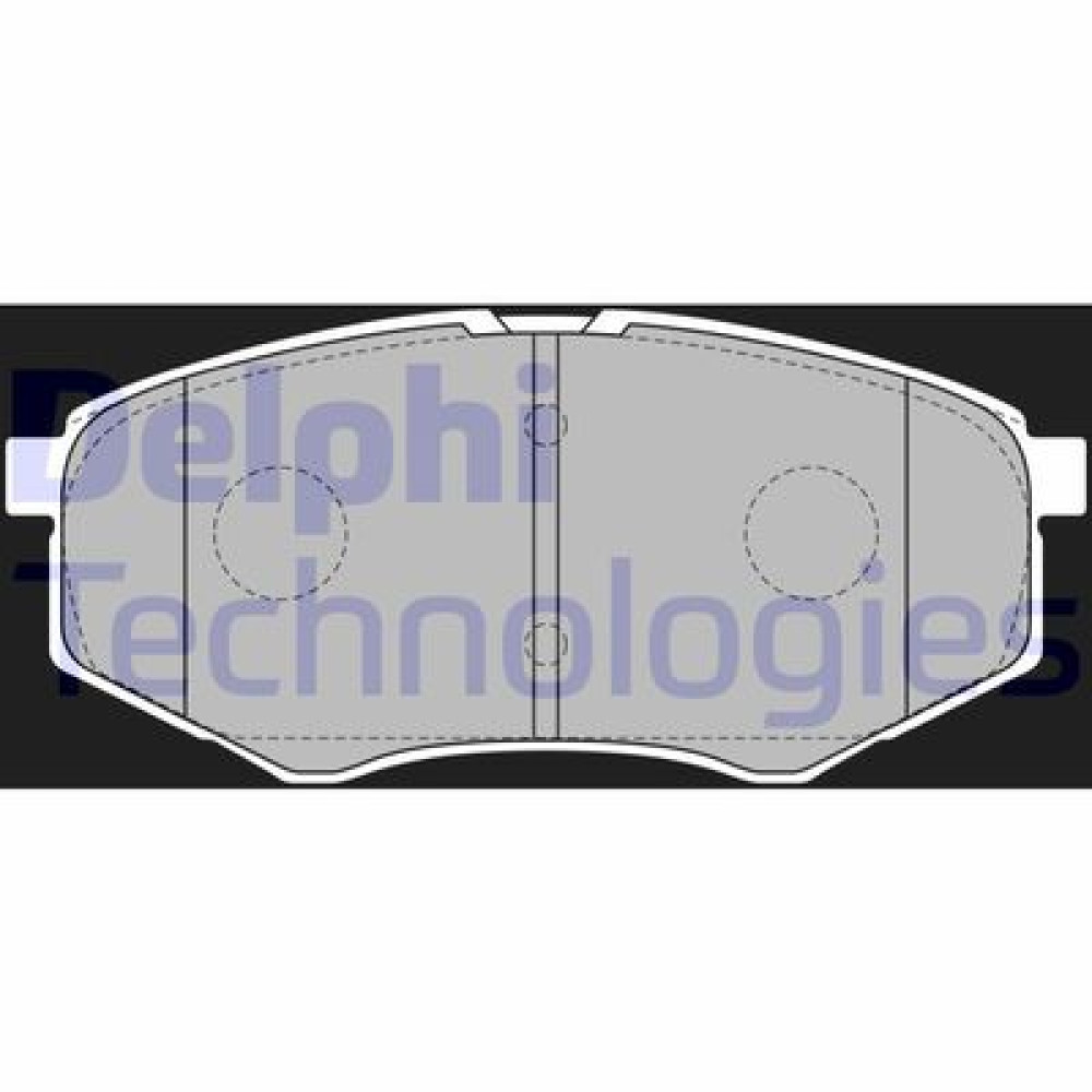 Комплект гальмівних колодок з 4 шт. дисків DELPHI lp2227
