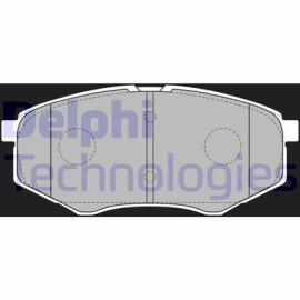 Комплект гальмівних колодок з 4 шт. дисків DELPHI lp2227