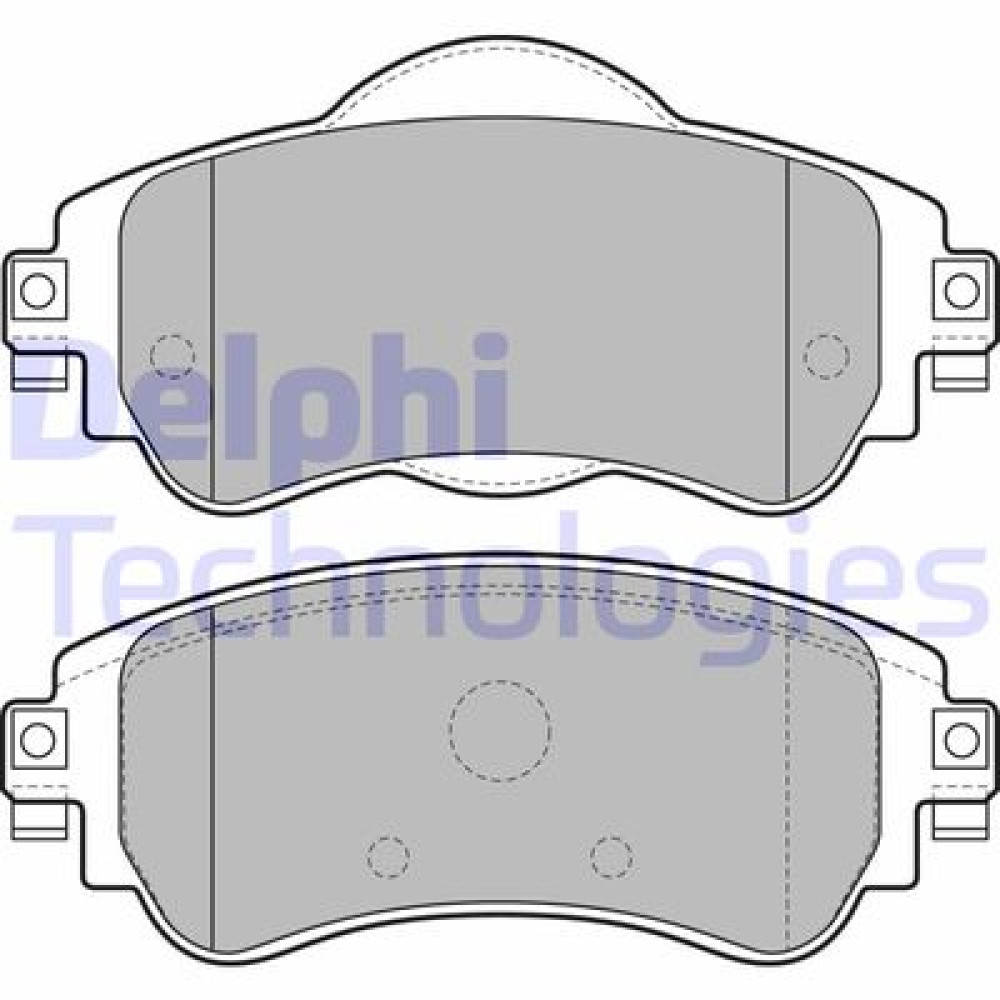 Комплект гальмівних колодок з 4 шт. дисків DELPHI lp2228