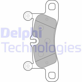 DELPHI lp2233 Комплект тормозных колодок из 4 шт. дисков DELPHI lp2233