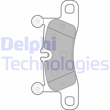 Комплект гальмівних колодок з 4 шт. дисків DELPHI lp2233