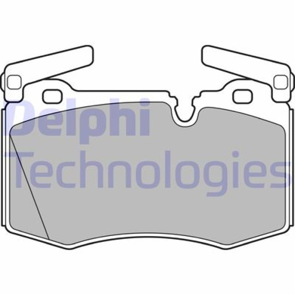 Комплект гальмівних колодок з 4 шт. дисків DELPHI lp2235