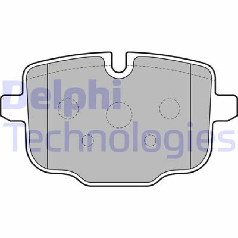 Комплект гальмівних колодок з 4 шт. дисків DELPHI lp2246