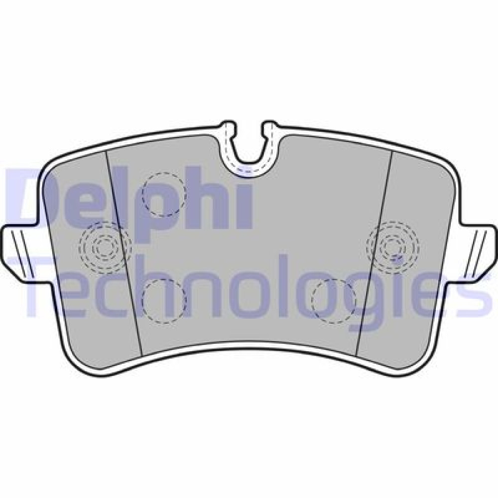 Комплект тормозных колодок из 4 шт. дисков DELPHI lp2249