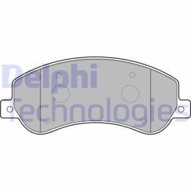 Комплект гальмівних колодок з 4 шт. дисків DELPHI lp2257