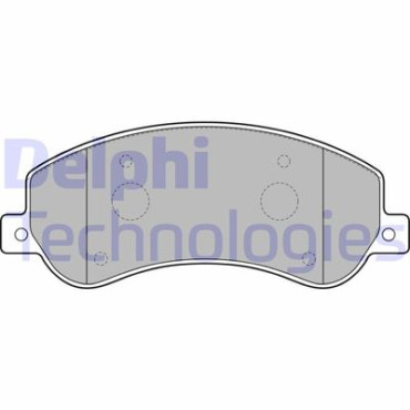 Комплект гальмівних колодок з 4 шт. дисків DELPHI lp2257
