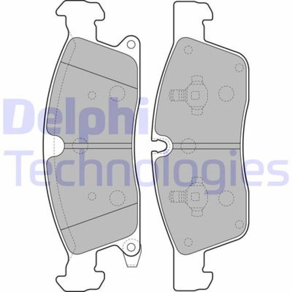 Комплект гальмівних колодок з 4 шт. дисків DELPHI lp2275