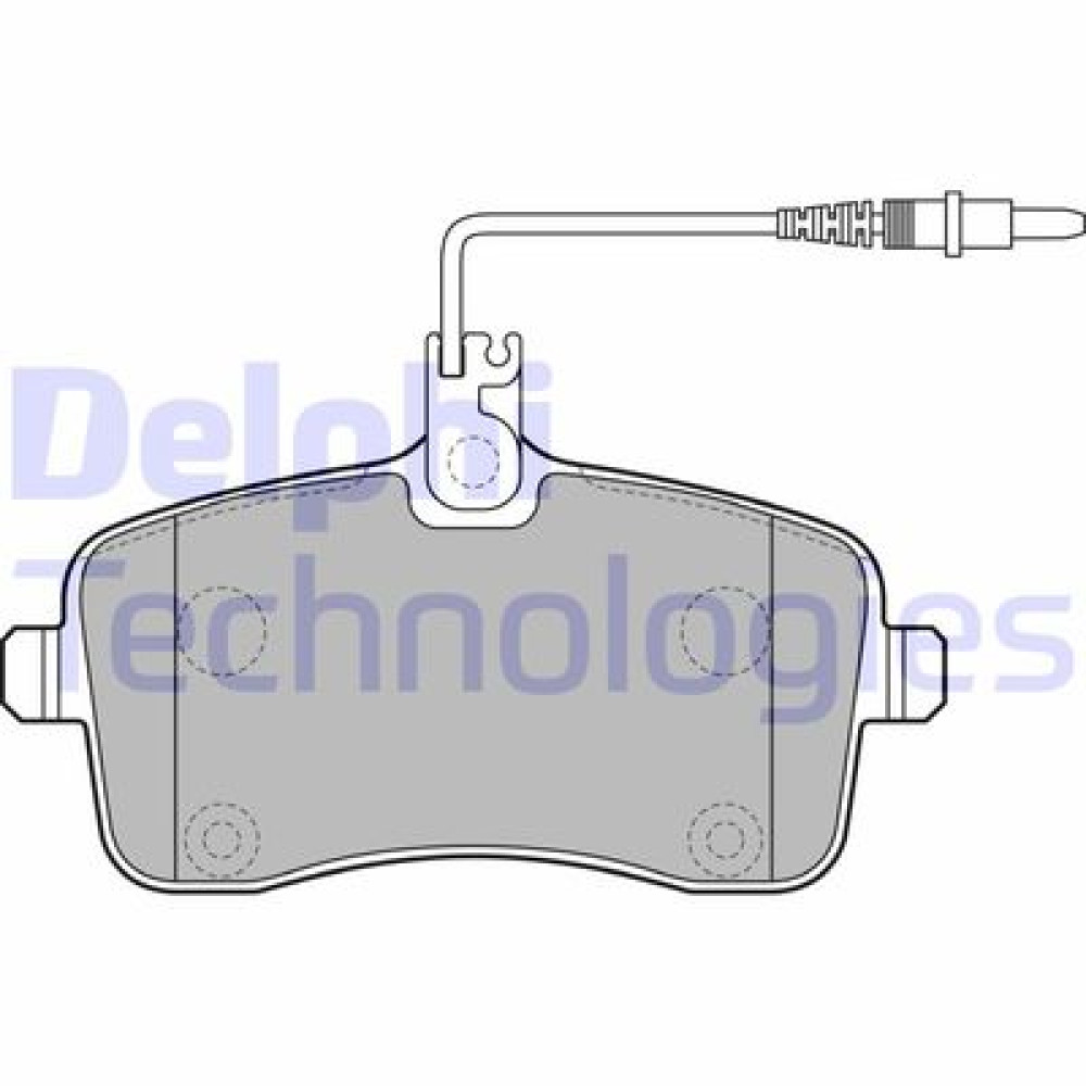 Комплект гальмівних колодок з 4 шт. дисків DELPHI lp2282