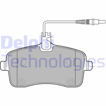 Комплект тормозных колодок из 4 шт. дисков DELPHI lp2282