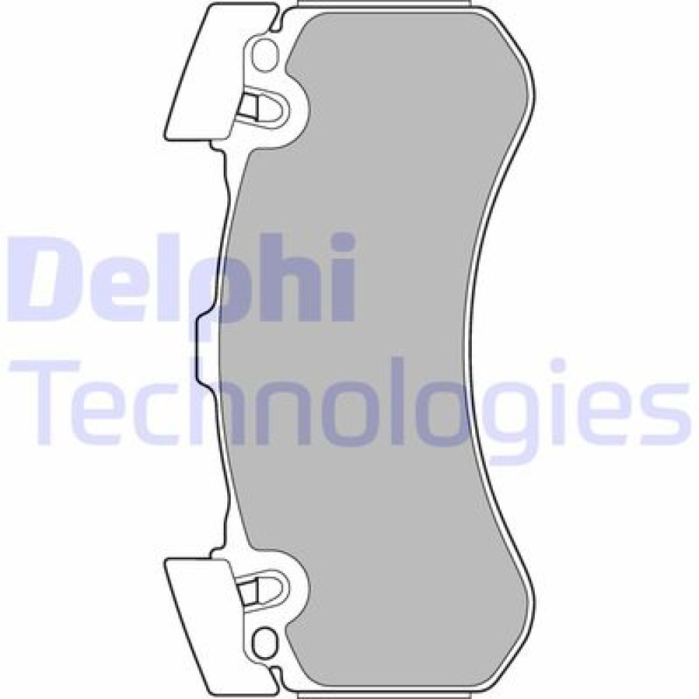 Комплект тормозных колодок DELPHI lp2283