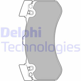 Комплект тормозных колодок DELPHI lp2283