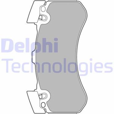 Комплект гальмівних колодок - дискові DELPHI lp2283