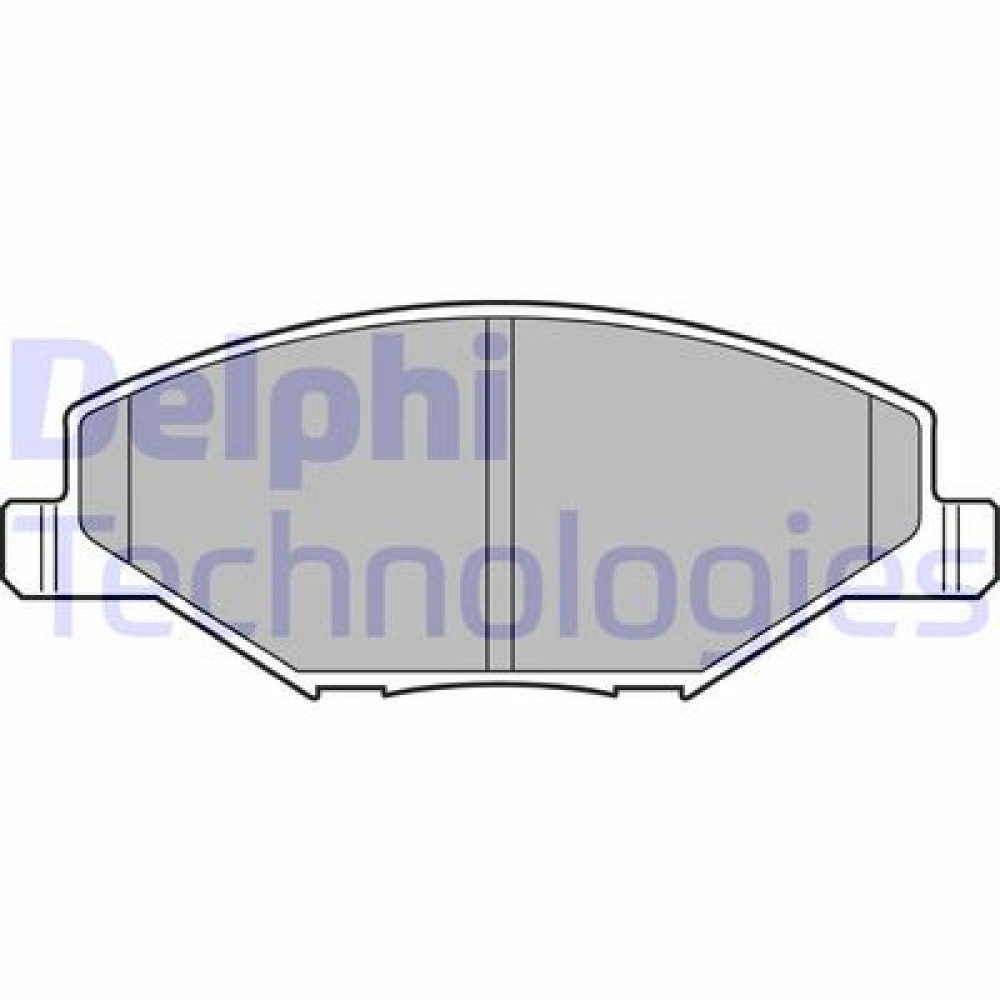 Комплект тормозных колодок из 4 шт. дисков DELPHI lp2444