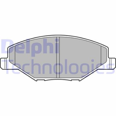 Комплект гальмівних колодок з 4 шт. дисків DELPHI lp2444