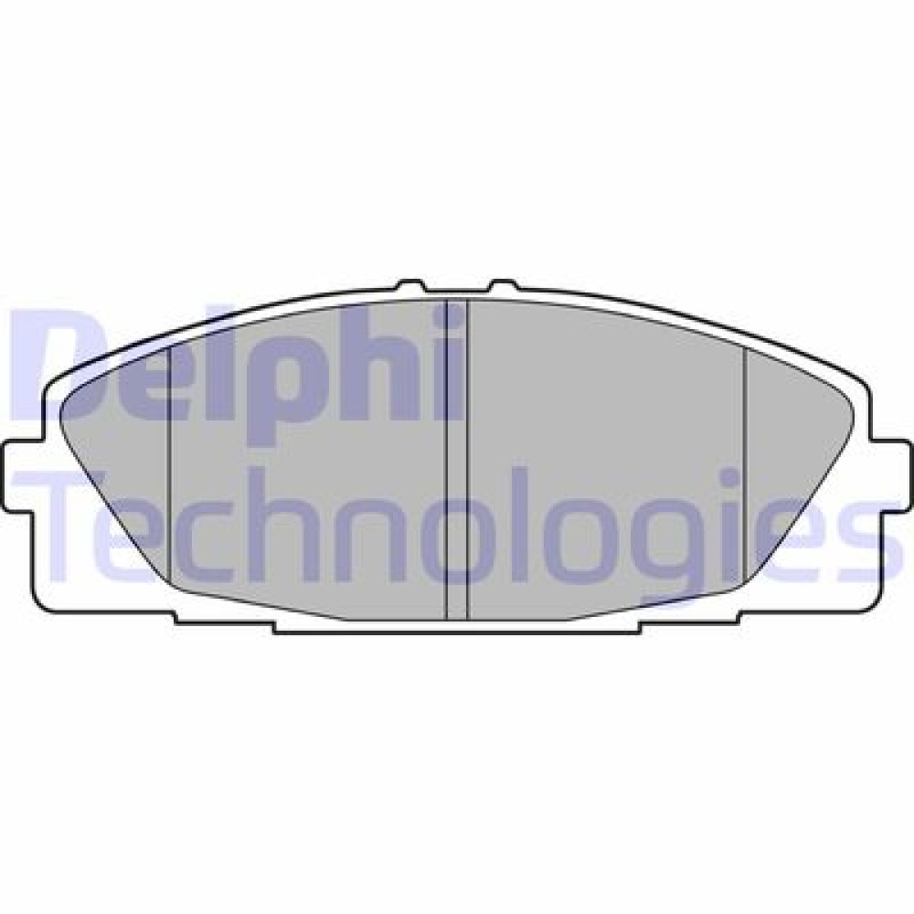 Комплект гальмівних колодок з 4 шт. дисків DELPHI lp2473