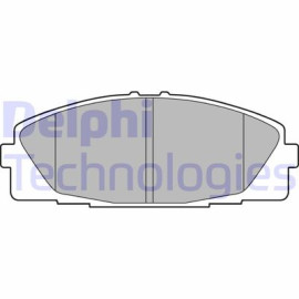 DELPHI lp2473 Комплект гальмівних колодок з 4 шт. дисків DELPHI lp2473