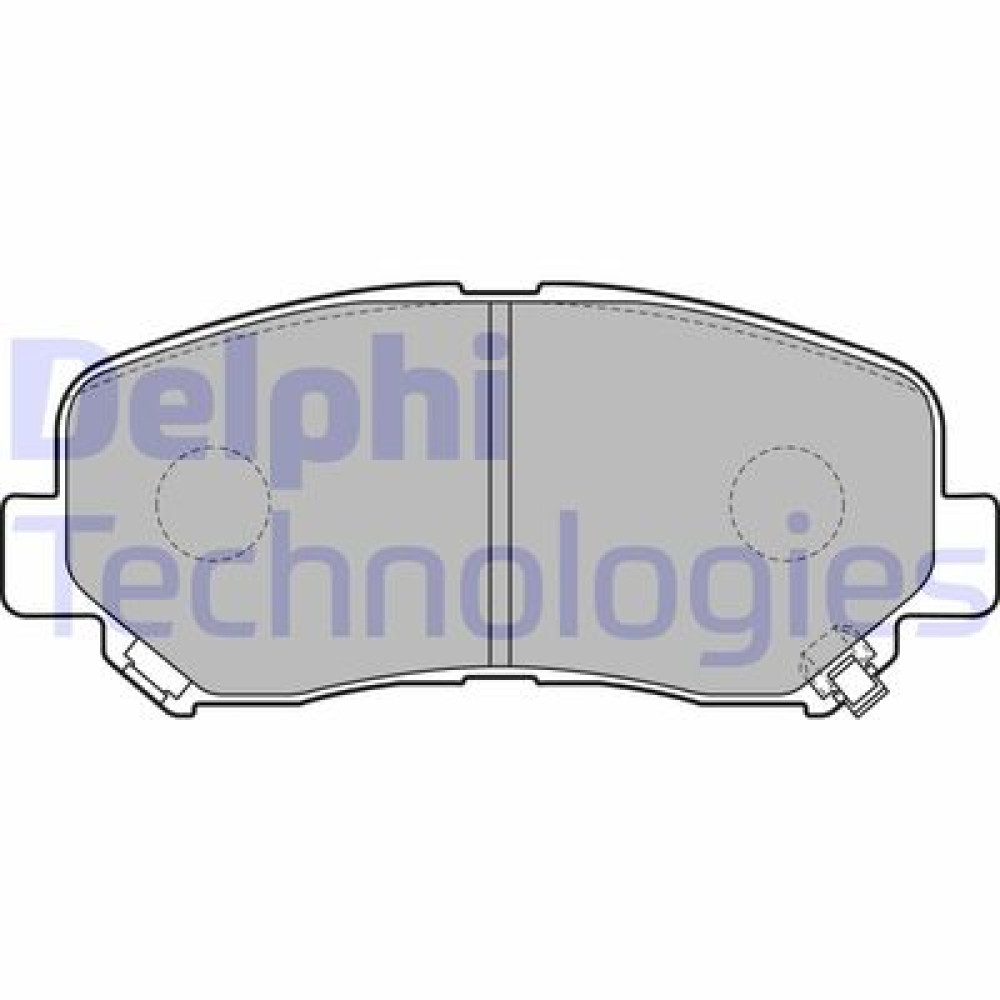 Комплект гальмівних колодок з 4 шт. дисків DELPHI lp2481
