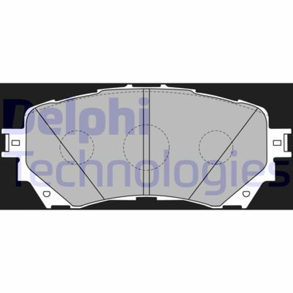 Комплект тормозных колодок из 4 шт. дисков DELPHI lp2487