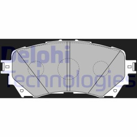 DELPHI lp2487 Комплект тормозных колодок из 4 шт. дисков DELPHI lp2487