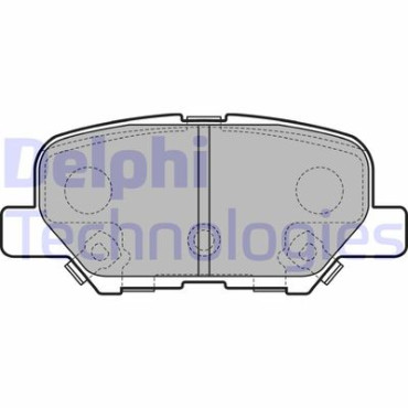 Комплект тормозных колодок из 4 шт. дисков DELPHI lp2501