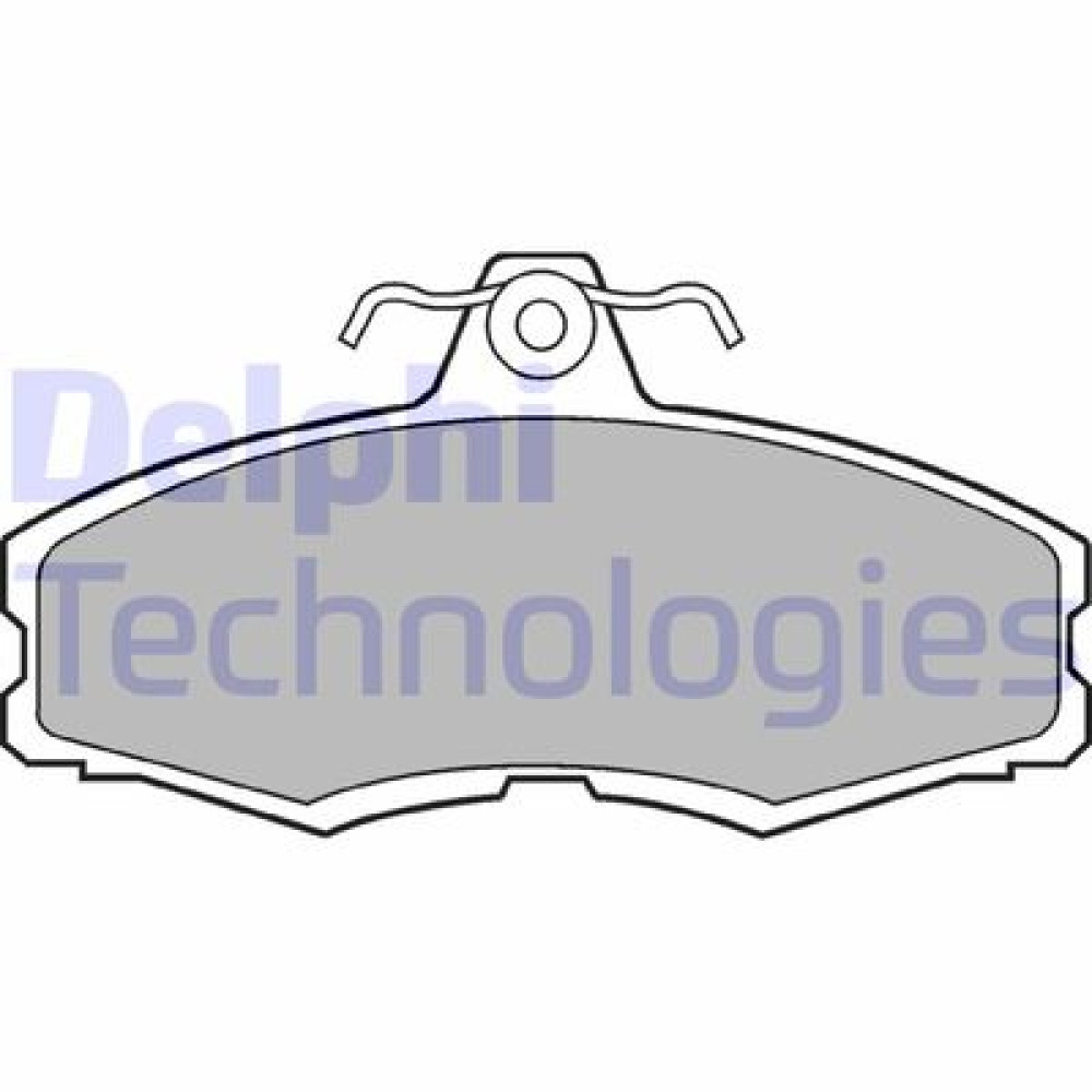 Комплект гальмівних колодок з 4 шт. дисків DELPHI lp250