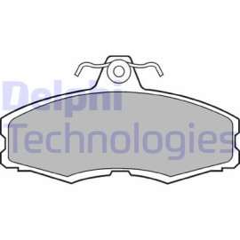 Комплект гальмівних колодок з 4 шт. дисків DELPHI lp250