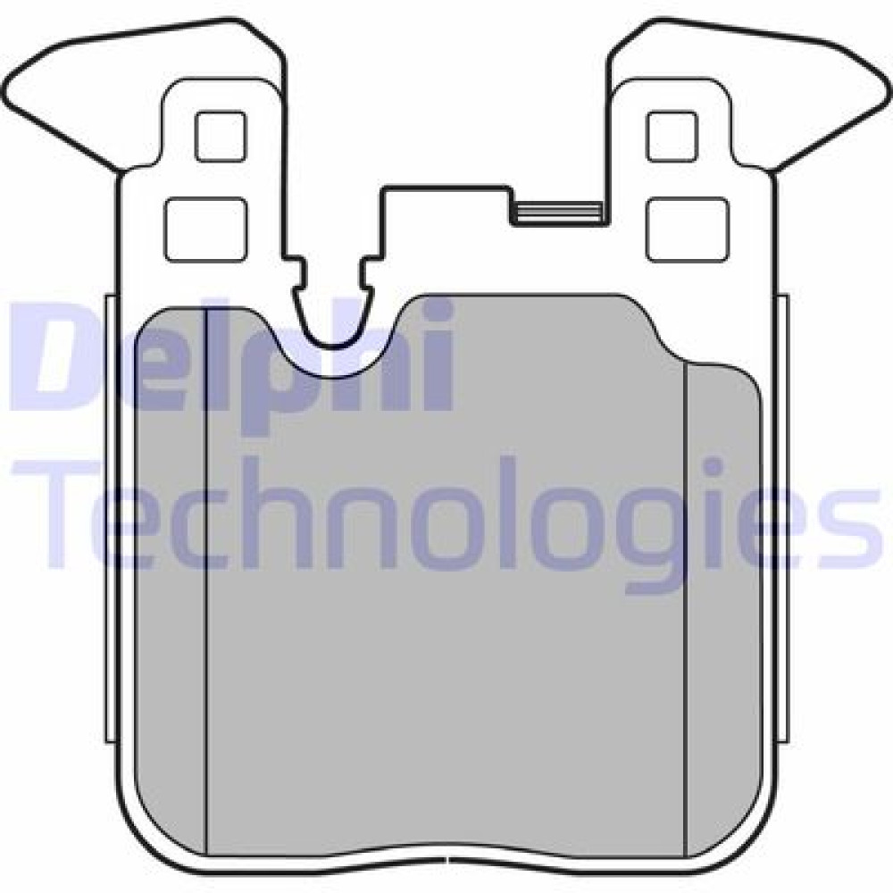 Комплект гальмівних колодок з 4 шт. дисків DELPHI lp2660