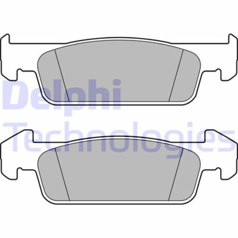 Комплект тормозных колодок из 4 шт. дисков DELPHI lp2663