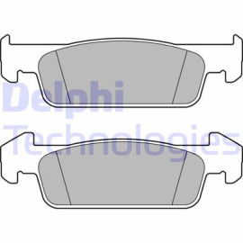 Комплект тормозных колодок из 4 шт. дисков DELPHI lp2663